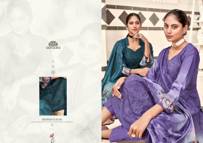 Nazma By Aanzara 1001-1006 Designer Salwar Suits Catalog